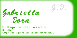 gabriella dora business card